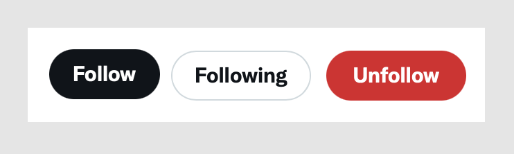Twitter's three button states
